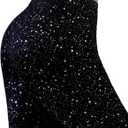Sparkly Leggings for Women, High Waisted Starry Sky Print Sparkle Pants, Casual Stretch Skinny Legging for Party Holiday (M)