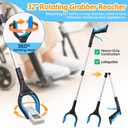 CAidRE 7PC Hip Kit, Hip Kit for Seniors Total Hip Replacement Prime, Mobility Aids with Reacher Grabber,Shoe Horn,Sock Aid,Leg Lifter,Shower Brush,Back Scratcher,Car Handle Assist for Surgery Recovery