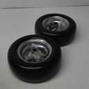 11x4.00-5 Flat Free Lawn Mower Tire on Wheel with Rim for Many Zero Turn Lawn Mowers | 3.4"-4"-4.5"-5" Centered Hub, with Universal Adapter Kit| Bore ID 3/4" or 5/8" (2PCS)