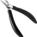 Nail Clippers,Toenail Clipper for Ingrown or Thick Toe Nails,Fingernail Clipper for Men Women Seniors with Stainless Steel Straight Blade Soft Handle Nail Cutter Black