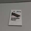 ELETIUO Soundbar Wall Mount Bracket for Samsung, LG, Sony, JBL, Vizio, Sonos and More, Depth Adjustable 3.5-6.1, Soundbar Shelf Under TV, Black