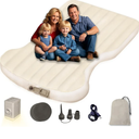 Air Mattress for Tesla Model Y Model 3 2017-2025, Self-Inflating 7" Thickened Camping Bed with Wireless Air Pump, Flocking Surface Portable Air Couch Mat, Model Y Accessories for Outdoor Camping