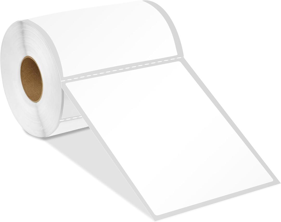 Spartan Industrial - 4" X 6" Direct Thermal Shipping Labels Compatible with Rollo, Zebra, and Other Desktop Label Printers (10 Rolls, 250/Roll)