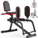 ERGOLIFE Hip Adduction Abduction Machine with 6 Resistances for Home/Office Gym, 2 in 1 Inner Thigh Exercise Equipment Buttocks Lifting Glute Machine for Men or Women
