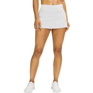 MEIVSO Women's Pleated Workout Tennis Skirts with Pockets Activewear Sports Skort Built-in Shorts White XS
