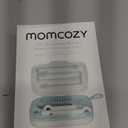 Momcozy Bottle Brush Set - Baby Bottle Cleaner Kit with Silicone Brush, Nipple Brush, Straw Brush, Soap Dispenser, Drying Rack - 7 in 1 Bottle Cleaning Tool for Home and Travel, Green (Classic Style)