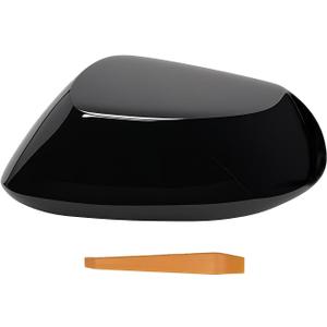 Right Passenger Side Direct Replacement Mirror Cover Cap Compatible with 12th Toyota Corolla 2019-2022 SE XLE XSE Glossy Black