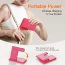 3 in1 Wireless Charger for iphoneAir17 16 15 14 13 12 11 XR 8, Apple Charging Station for AppleWatch 10/9/Ultra/8/7/SE/6/5/4 & AirPods Series, Wireless Charging Station for Multiple Devices Apple (Red)