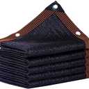 Black Shade Cloth,90% Durable Mesh Tarp with Grommets, Resistant Garden Sun Shade Netting, Shading Antifreezing for Pergola Greenhouse Plants Growing Chicken Coop Shade Cover