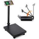 Bonvoisin Digital Platform Scale 660LBs Heavy Duty Floor Scale KG/LB Switchable Postal Shipping Scale for Weighing Packages, Luggage, Suitcases, Boxes