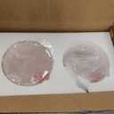 4 Pack Clear Seeded Glass Replacement Shades Covers for Ceiling Fan Light Fixtures Pendant Lighting Chandelier Vanity Light Kitchen Island Light, 2-1/8" Fitter, 5.47" High, 4.76" Diameter