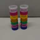 Sieral 7 Days Stackable Pill Organizers 7 Compartments Round Pill Boxes Tower Weekly Vitamin Individual Storage Containers Travel Cases with Lids for Medications, Vitamins and Supplements(2 Sets)