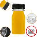 10 PCS 4 oz Plastic Juice Bottles Empty Clear Milk Bottles with Lids, Beverage Containers for Juice, Milk and Other Drink