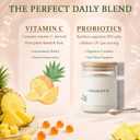 MATOP Womens Probiotic Pineapple Gummies Gut Health & pH Balance Daily Digestive Feminine Wellness, Vegan Sugar-Free, 60 Count (EXP 10/06/27)