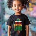 Kids Black History Shirt,Toddler Black History Month T-Shirt Boys Girls, African American Tee, 2-6T (Black)