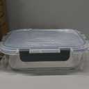 [8-Pack,30 oz]Glass Meal Prep Containers,Glass Food Storage Containers,Airtight lunch Containers with Lids, Microwave, Oven, Freezer and Dishwasher (Gray)