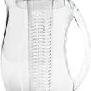 Acrylic Infusion Natural Flavoured Water Pitcher Jug with Removable Fresh Fruit Insert, Clear, 2 Litre
