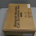 Sisal Cat Scratcher Bed with 3 Toy Balls for Indoor Cats, Durable Wooden 3-in-1 Hammock Lounge & Scratch Pad - Modern Furniture for Large Cats, Scratching Post Lounger