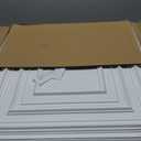 Landical 50 Pcs 2 x 2 ft White PVC Plastic Drop Ceiling Tiles 24 x 24 x 0.8 Inch Ceiling Panels Decorative Cover 200 Sq. ft for Office Bathroom Living Room Bedroom