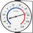 La Crosse Technology 104-105-TBP 5-in. Analog Weather Thermometer with Mounting Bracket