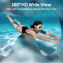 2 x Adult Swim Goggles with Nose Cover, Wide View Diving Mask No Leak Swimming Goggles for Men Women Youth