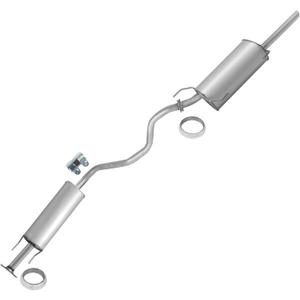 Resonator Pipe Muffler Kit Compatible with Nissan Sentra 1.8L 2013 2014 2015 2016 2017 2018 2019, Stainless Steel, Direct-Fit Replacement