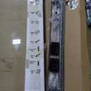 Frameless Double Sliding Shower Doors, 55-60" W x 76" H Shower Glass Door, 1/4" (6mm) Thick ANSI Certified Tempered Glass with Explosion-Proof Film and Nano Coating, Matte Black