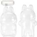 2pcs Doll Protective Covers, Plastic Clear Display Sitting & Standing Protective Cases Transparent Storage Bag Purse Covers Practical Protector Accessories for Doll Clothes Display