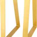 16 Inch Trapezoid Table Legs Gold, DIY Furniture Metal Legs for Coffee Table, Bench Stool Cabinet Furniture Feet - Set of 2