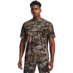 Under Armour Men's Iso-chill Brushline Short Sleeve T-Shirt (Ua Forest All Season Camo (994)/Black) S/M