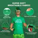 Mens Shammered T Shirt St Funny Saint Patricks Day Green Drinking Tee for Guys