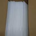 12 Pack 8" W x 2" H Acrylic Office Name Plates Name Labels for Desks, Horizontal Slant Back Clear Desk Sign Holder for Table Display