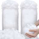 Fake Snow Decorations, 60 Sqft Fiber Soft Christmas Artificial Snow Cotton for Indoor Home Christmas Decor Village Tree Winter Mantle Displays Fake Snow for Winter Christmas Tree Holiday (20 Oz)