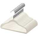 GoodtoU Kids Velvet Hangers, 30 Pack Baby Hangers for Closet Non Slip Velvet Clothes Hanger Coat Hangers for Toddler Children Infant Hanger (Ivory 30Pack)