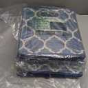 Simple Houseware 11-Inch Collapsible Fabric Cube Storage Bin with Handles, Printed Design, 6 Pack, Steel Blue