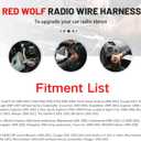 RED WOLF Stereo Wiring Harness Pre-Installed Wire Connectors Compatible with Ford 1999-2003 Ranger Explorer, 1998-2005 Lincoln Mercury Stereo Wire Cable Plug Install Aftermarket CD Player Receiver