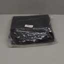 KOZYFLY Washable Entryway Rug 3x5 Ft Area Rugs Cotton Rubber Backed Throw Rugs Indoor Door Mat Kitchen Rugs Braided Floor Carpet for Front Entrance Bathroom Kitchen Living Room, Black/Grey