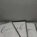 Houmury 3PCS Framed Faith Hope Love Bible Verses Wall Art Farmhouse Religious Quotes Wall Decor Inspirational Wall Art (Black, 16"x24")