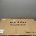 Large Framed Neutral Abstract Wall Art for Living Room, Set of 3 Rustic Beige Brown Canvas Prints Paintings Artwork for Walls, Minimalist Stone Pictures for Hallway Stair Office Wall Decor 24x36 Inch