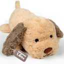 Puffpals Weighted Plush, Cute Labrador Weighted Stuffed Animal with Beads, Soft Sensory Plush Pillow Toy for Kids & Adults(13in, 1.6lbs)