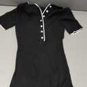 MEROKEETY Women's V Neck Ribbed Knit Maxi Dress Button Short Sleeve Slim Fit Bodycon Sweater Dress (Black)