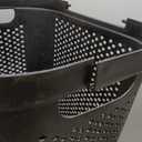 Mind Reader 60L Slim Laundry Hamper, Clothes Basket, Lid, Ventilated, Plastic, Black