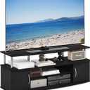 Furinno JAYA Large Entertainment Stand for TV Up to 55 Inch, Americano/Chrome