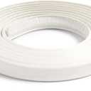 InstaTrim White New & Improved Caulk Trim, 3/4" by 10 ft, Flexible, Waterproof for Bathroom, Floors, and Walls | Easy Installation | No Mess, Stain Resistant, Made in The USA