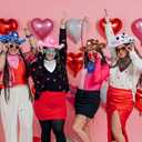 Suncalla 4 Sets DIY Easter Cowboy Hats Western Rodeo Hats with Feathers, Bandana, Heart Sunglasses Paint Glitter for Adult