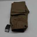 Men's Warm Windoproof Winter Fleece Lined Pants Hiking Expandable Waist Softshell Snow Ski Pants Brown 32w/30 L