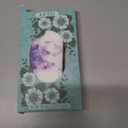 LETO for iPhone 13 Mini Case,Luxury Flip Folio Leather Wallet Cover with Fashion Designs for Girls Women,Built-in Card Slots Kickstand Protective Shell Blooming Purple Flower