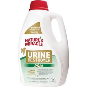 Nature's Miracle Urine Destroyer Plus for Dogs, Enzymatic Formula for Severe Dog Urine Stains, 1 gal (128 Fl Oz (Pack of 1))