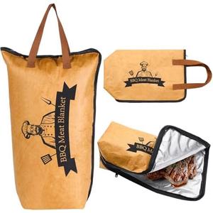 3 Pack Xbanya BBQ Blanket for Resting Meat - Insulated Bag for Juicy Results, Large Capacity, Robust Zipper Closure - Barbeque Blanket