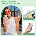 IYH for iPhone 16 Pro Case with 3 Interchangeable Magnetic Back Covers, Military-Grade Protection | Wireless Charging Compatible, Floral Pattern, Green